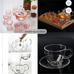 2 for $15 Kendal Glass Tea Maker set. 27 oz